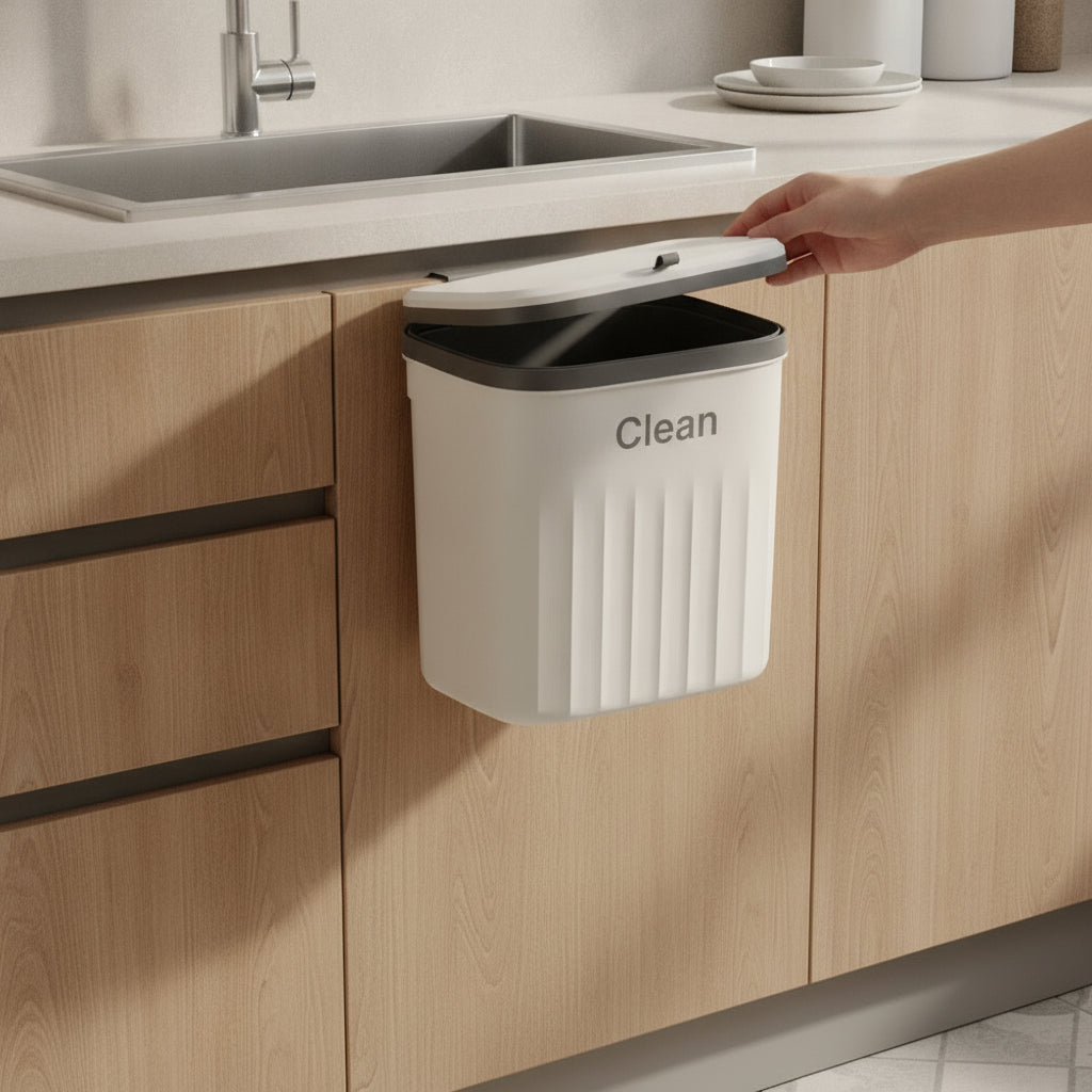 Alba - Papelera colgante de cocina 9,7 L