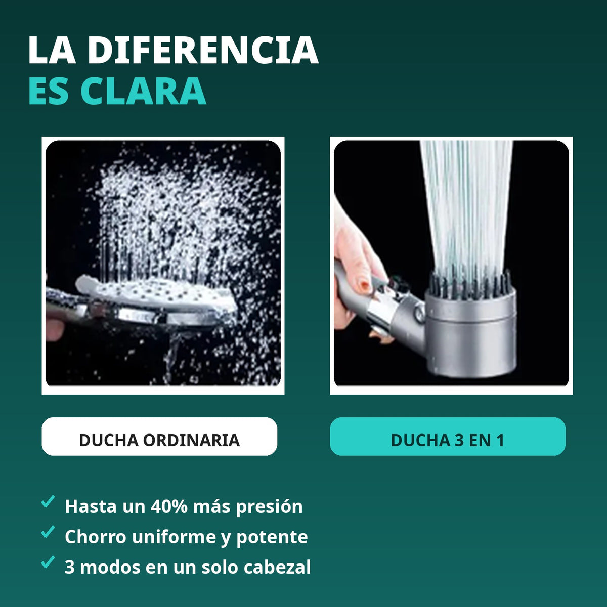 Vera - Cabezal de ducha de alta presión