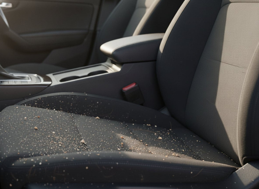 Antes: El asiento del coche