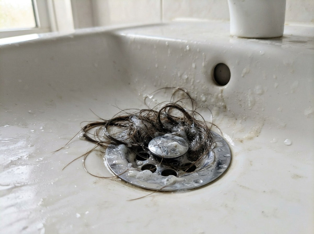 El pelo se enreda dentro
