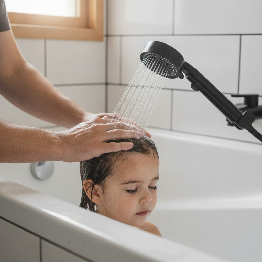 El baño de los niños